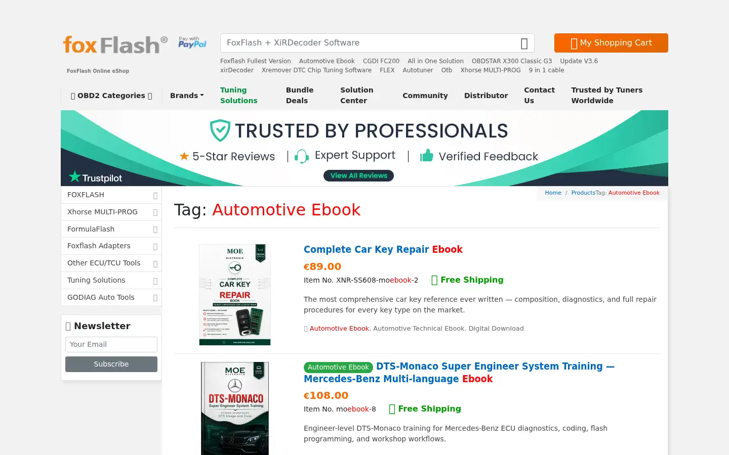 Screenshot of foxflash.co.uk