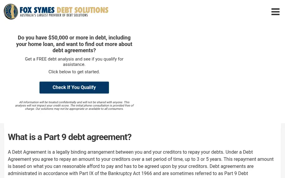 Screenshot of foxsymes.com.au