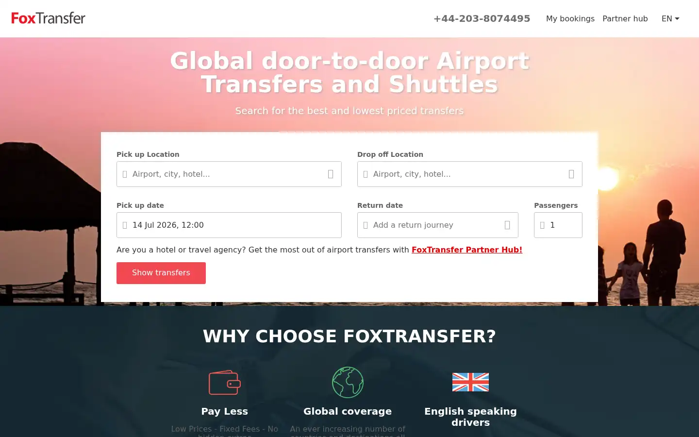 Screenshot of foxtransfer.eu