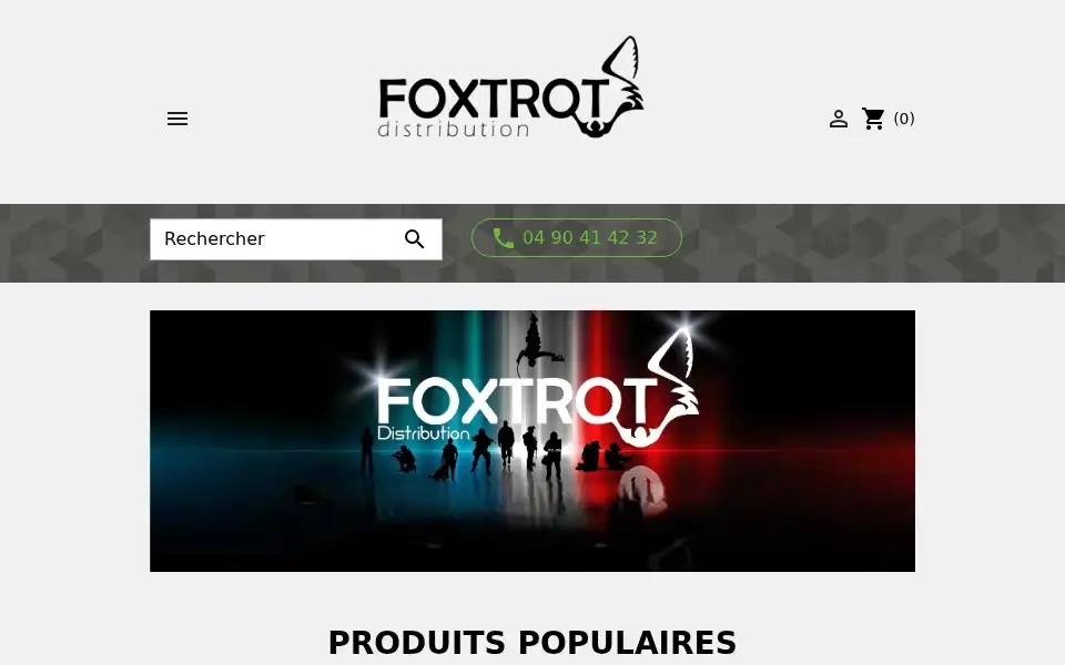 Screenshot of foxtrot-distribution.com