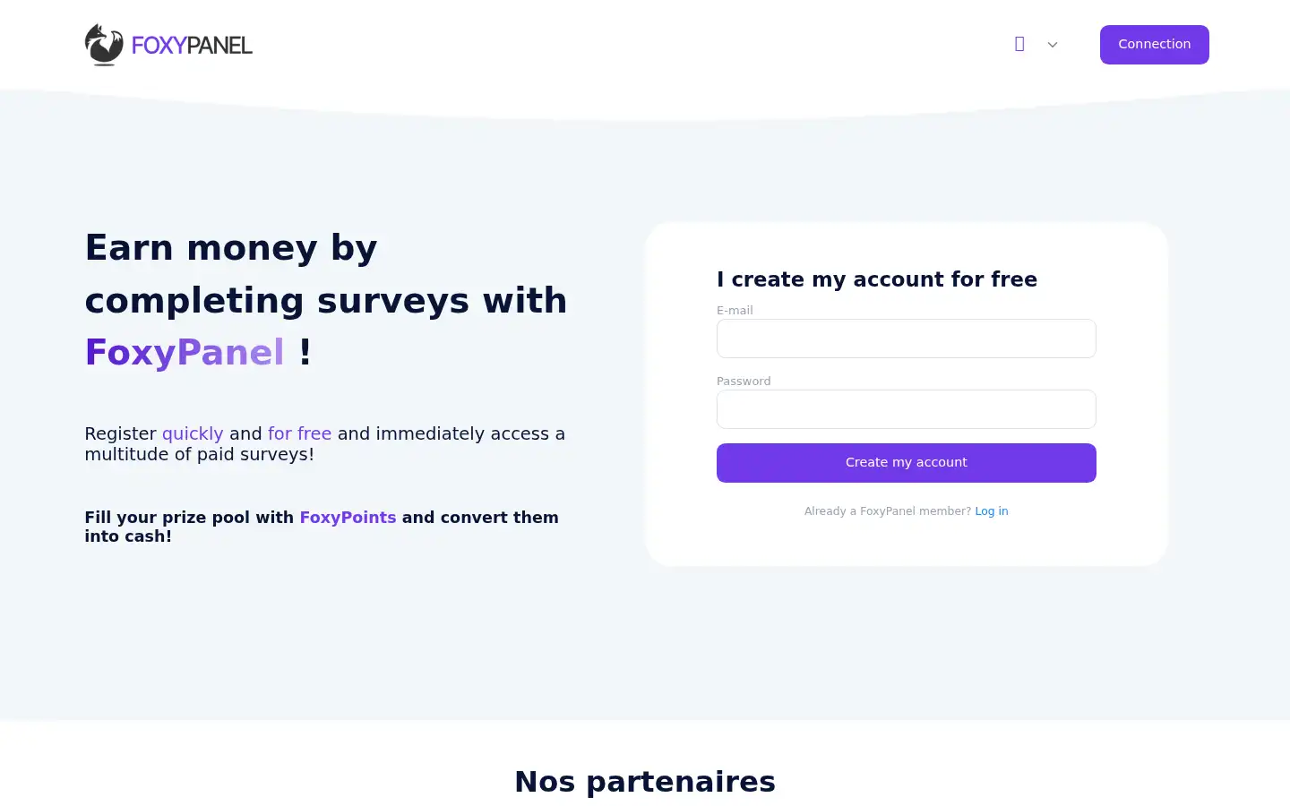 Screenshot of foxypanel.com