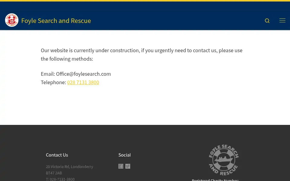 Screenshot of foylesearchandrescue.com