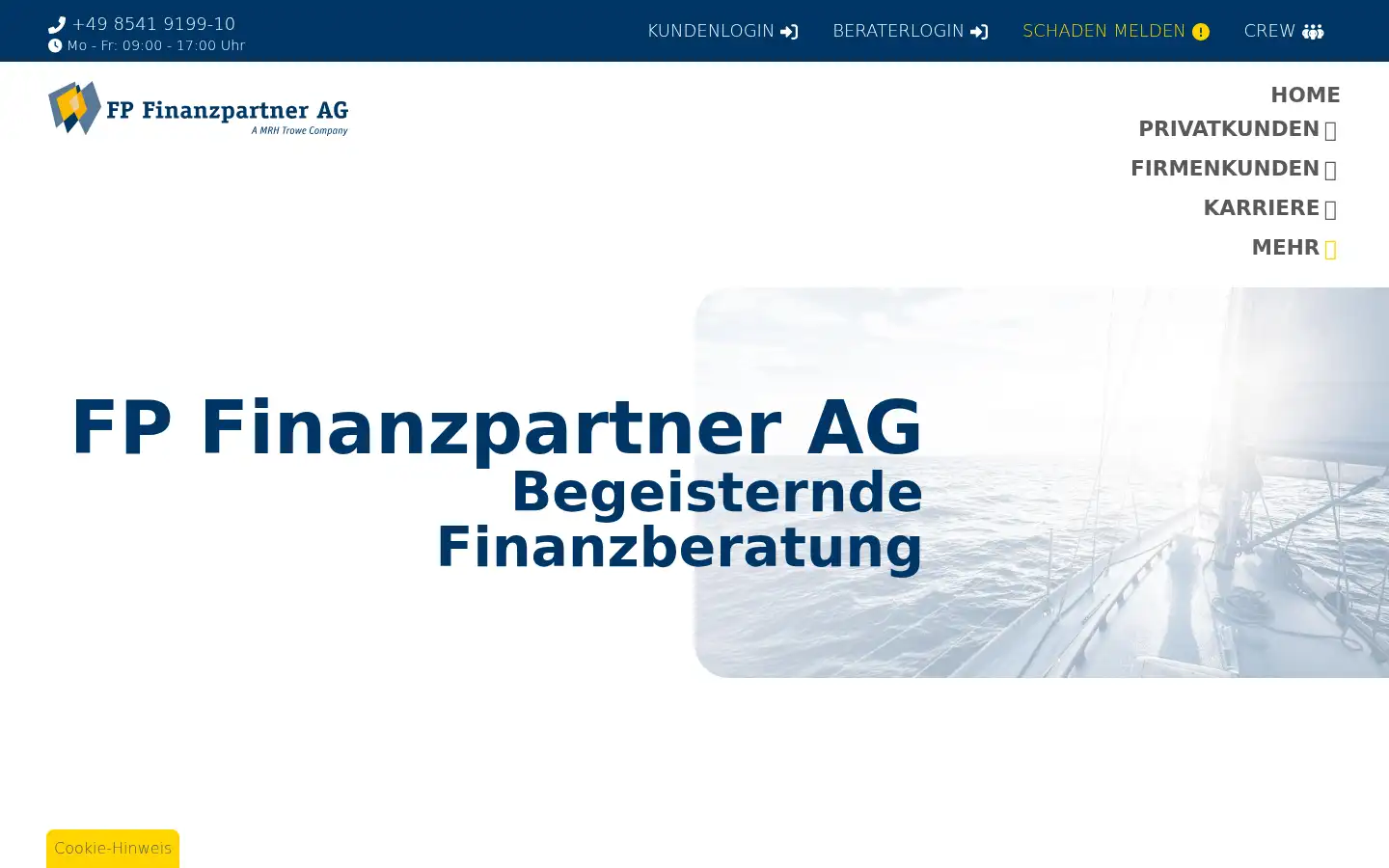 Screenshot of fp-finanzpartner.de