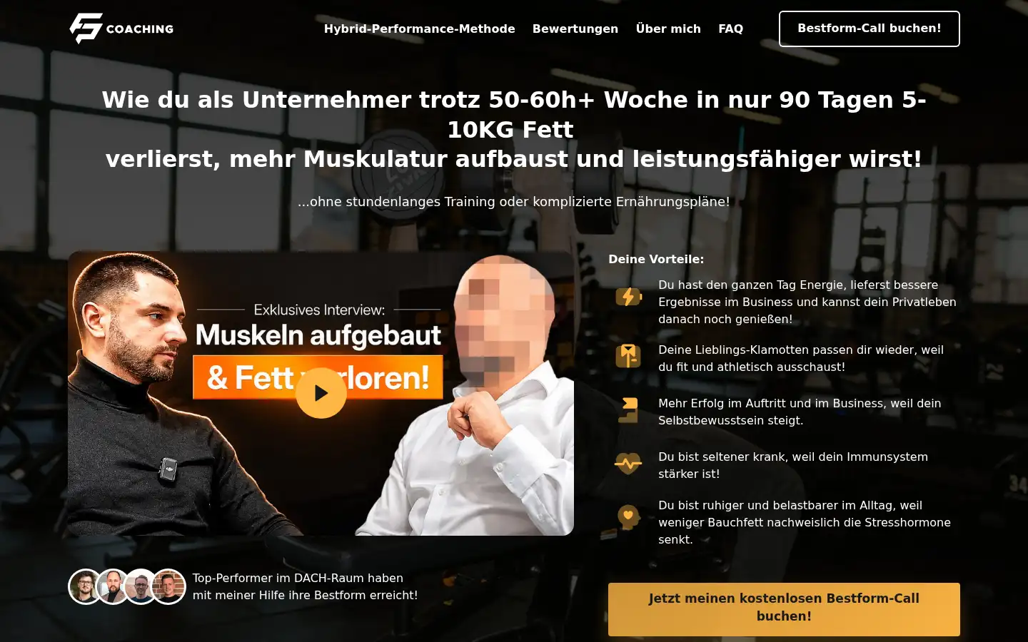 Screenshot of fpcoaching.de