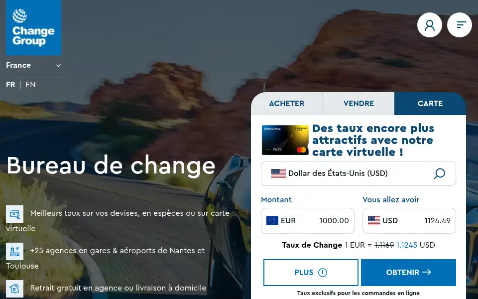 Screenshot of fr.changegroup.com