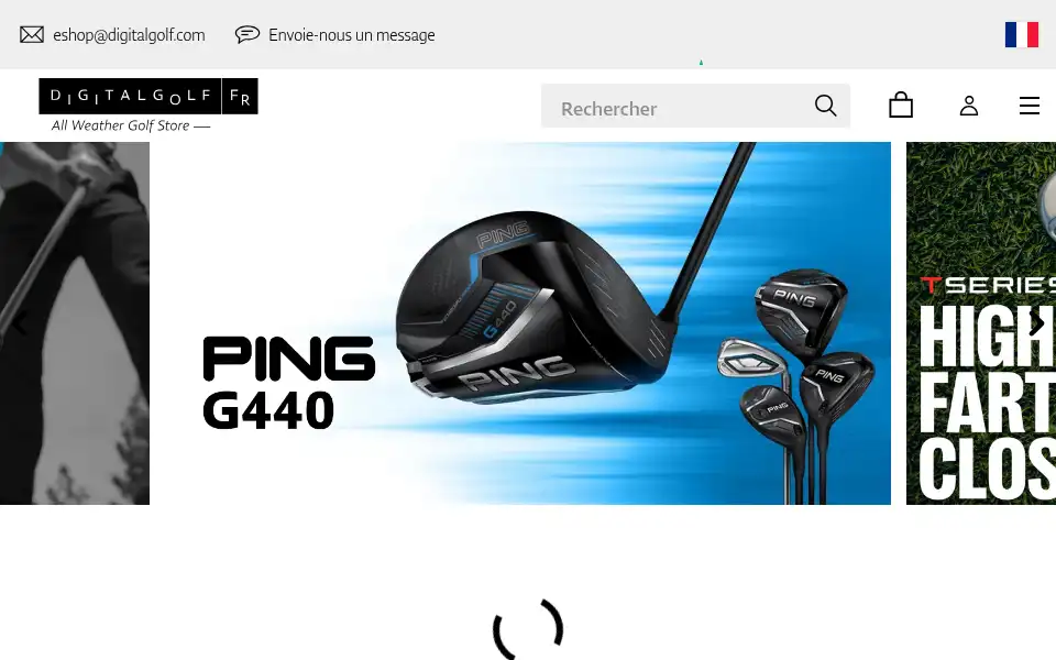 Screenshot of fr.digitalgolf.com