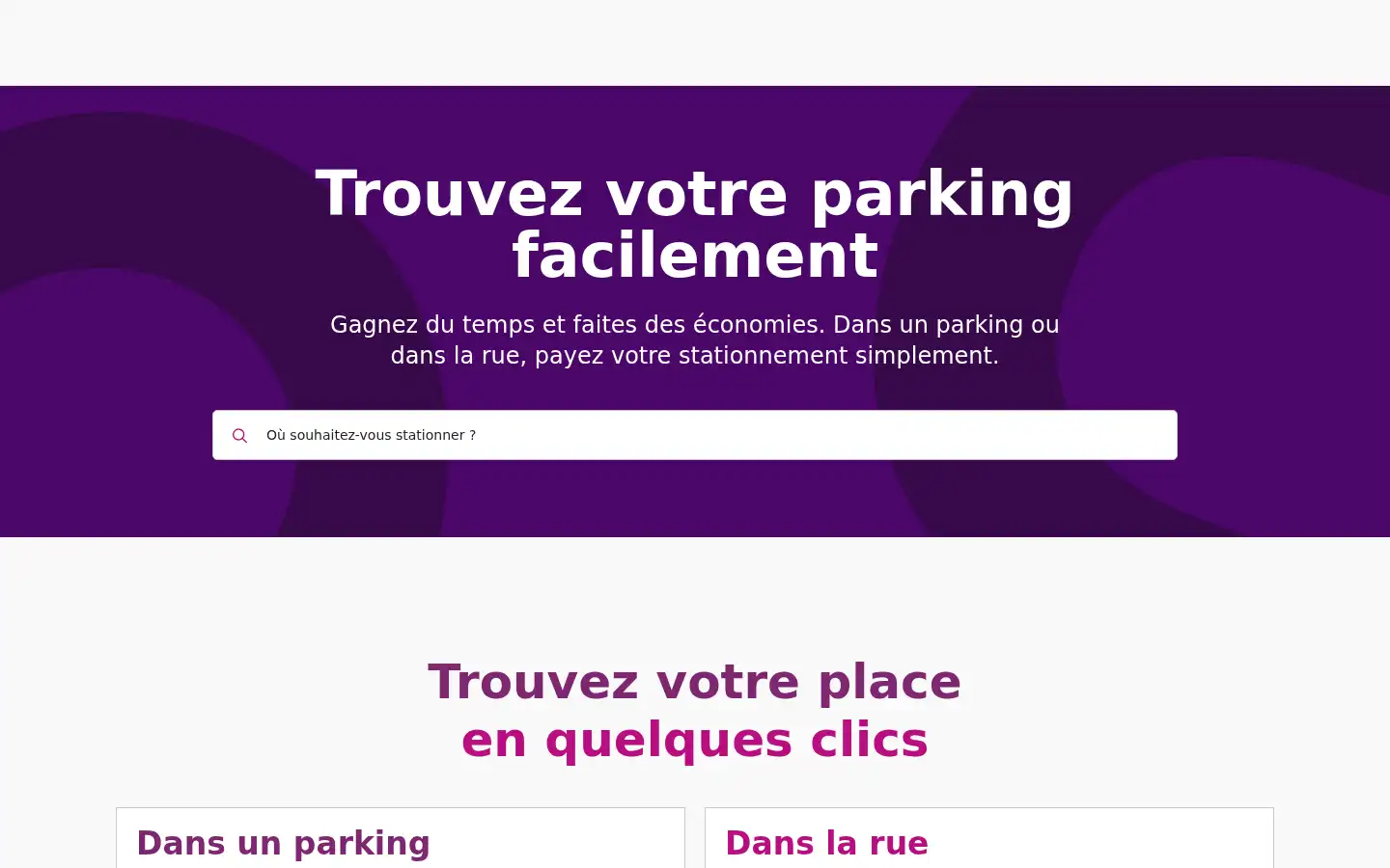 Screenshot of fr.parkindigo.com
