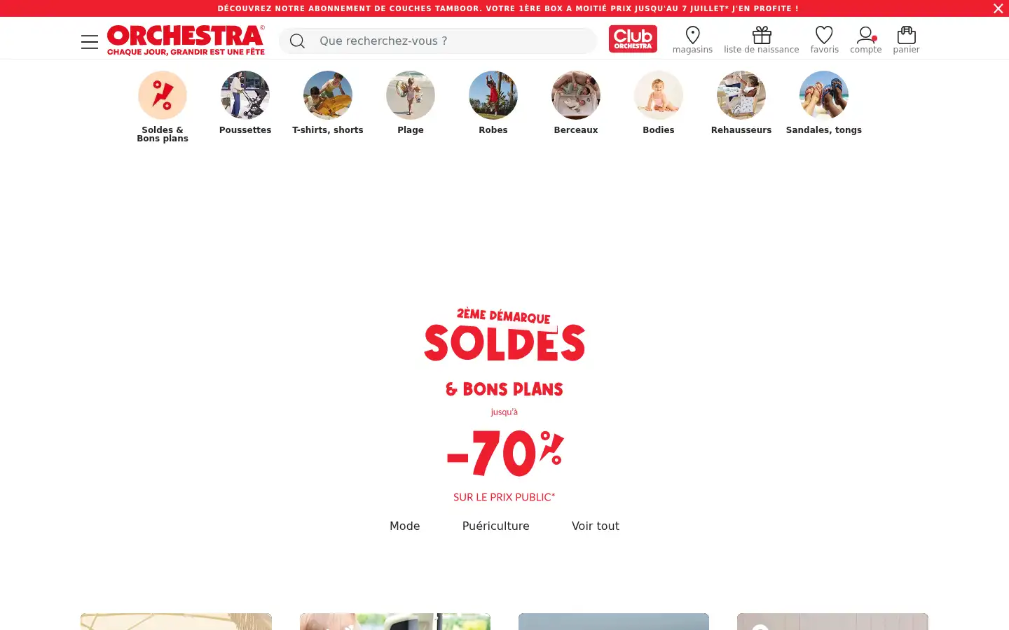Screenshot of fr.shop-orchestra.com