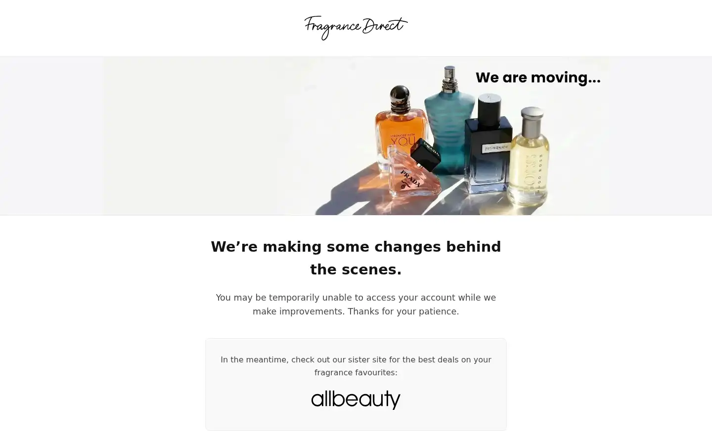 Screenshot of fragrancedirect.co.uk