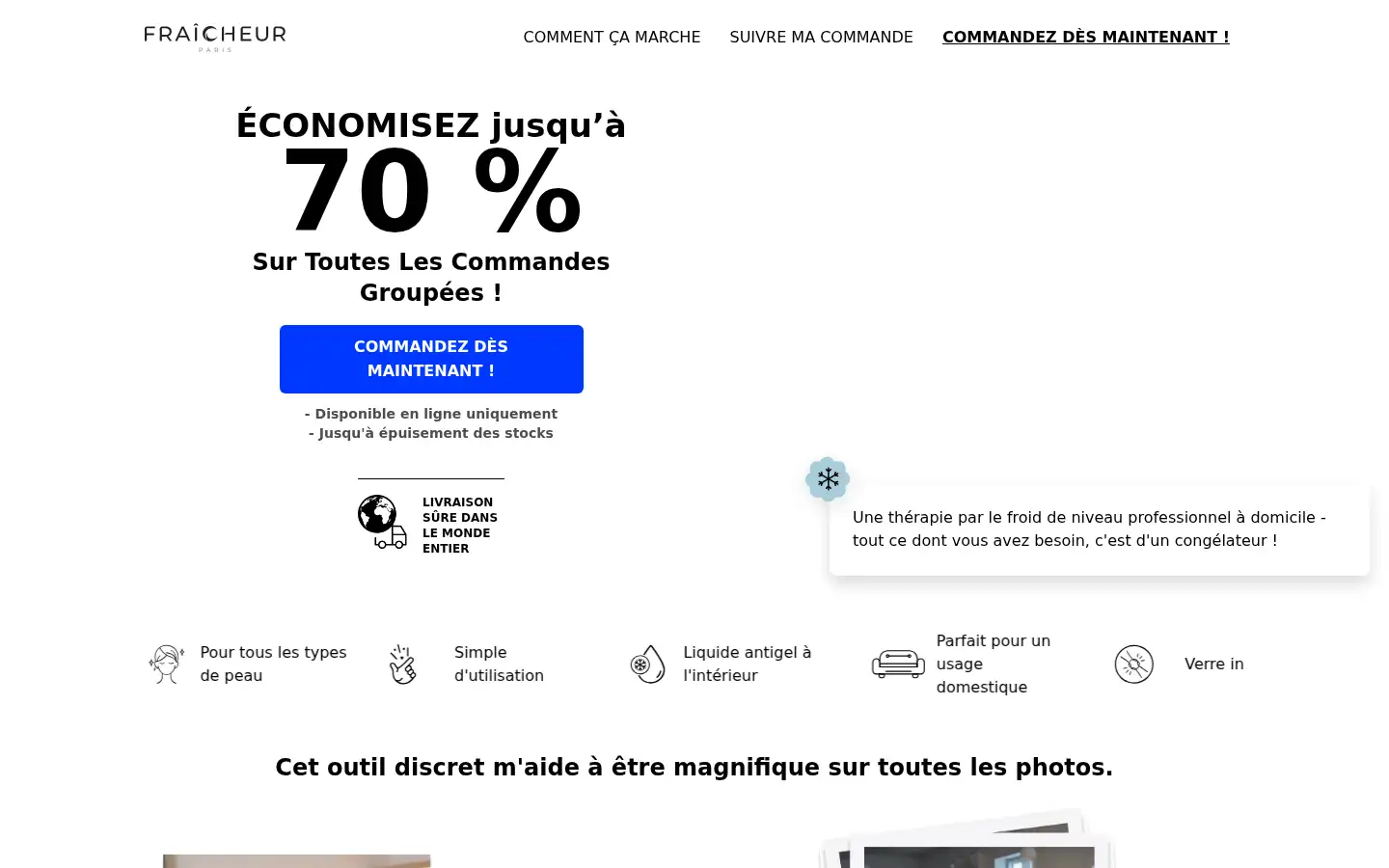 Screenshot of fraicheur.com