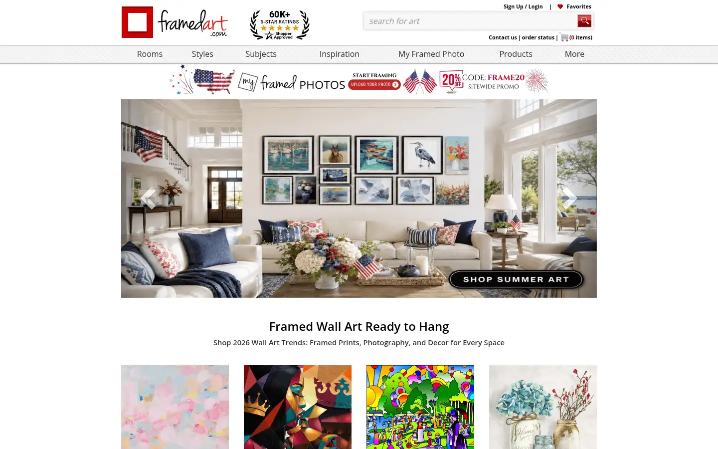 Screenshot of framedart.com