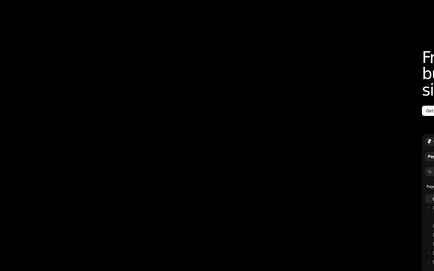 Screenshot of framer.com