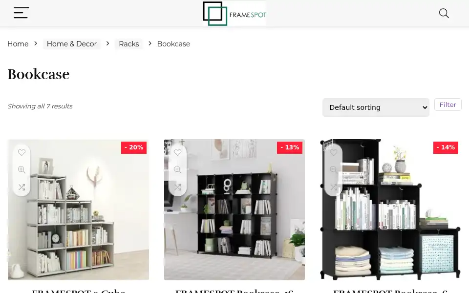 Screenshot of framespot.co.uk