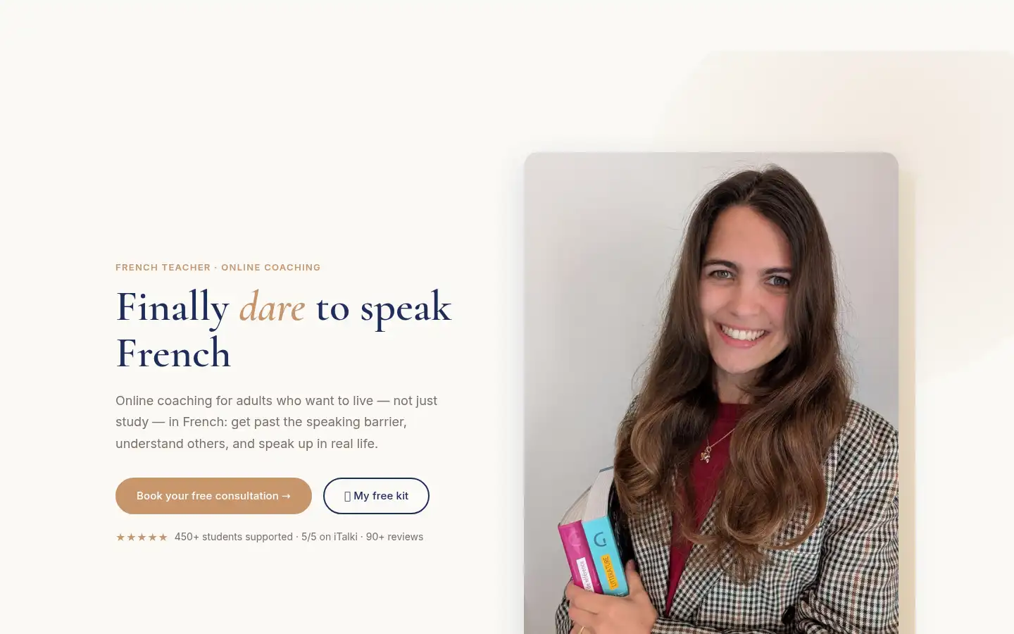 Screenshot of francais-avec-laurie.com