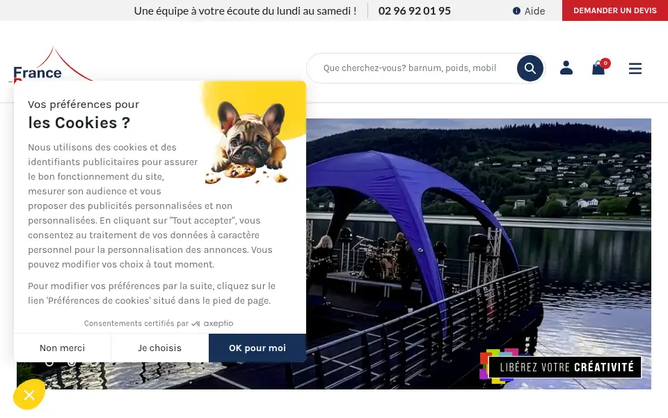 Screenshot of france-barnums.com