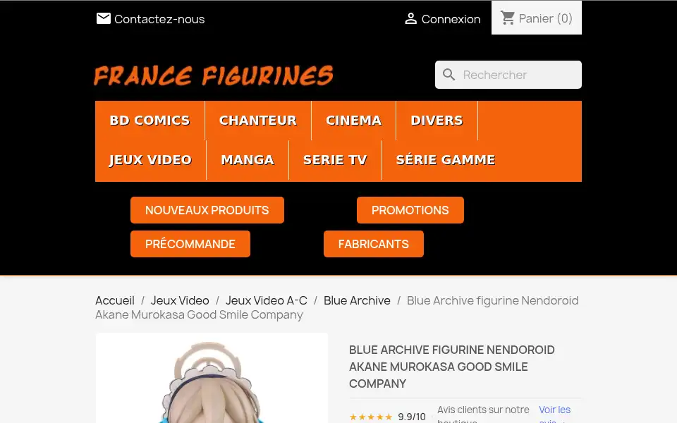 Screenshot of france-figurines.fr