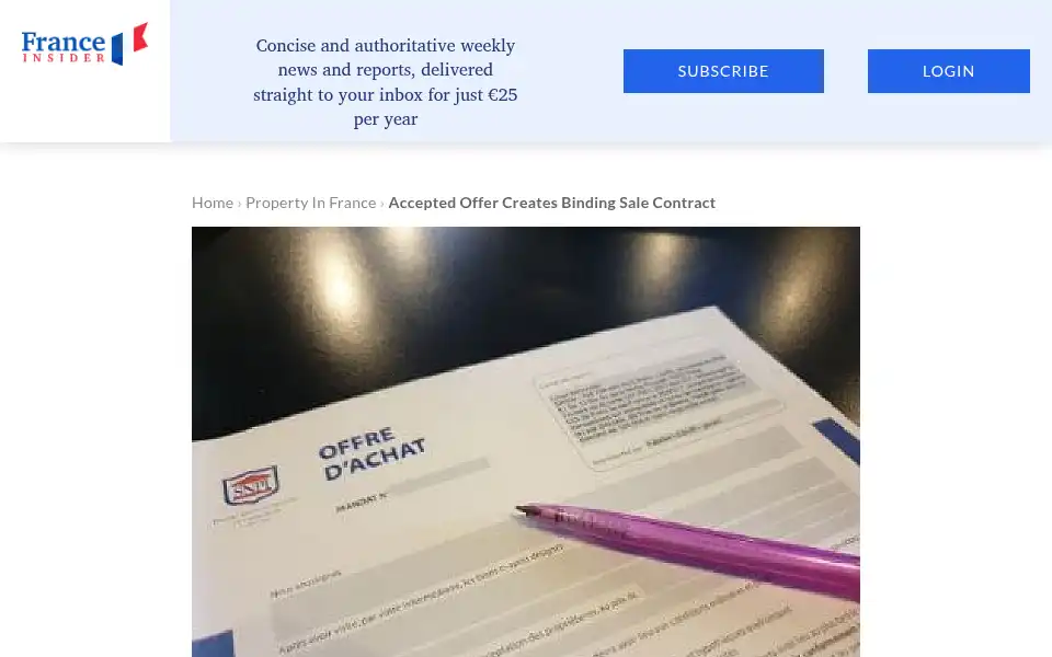 Screenshot of france-insider.com