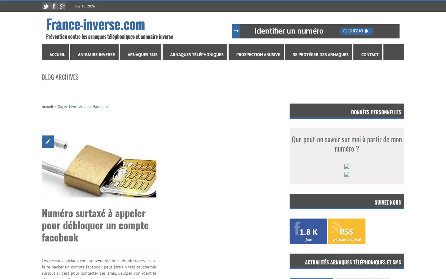 Screenshot of france-inverse.com