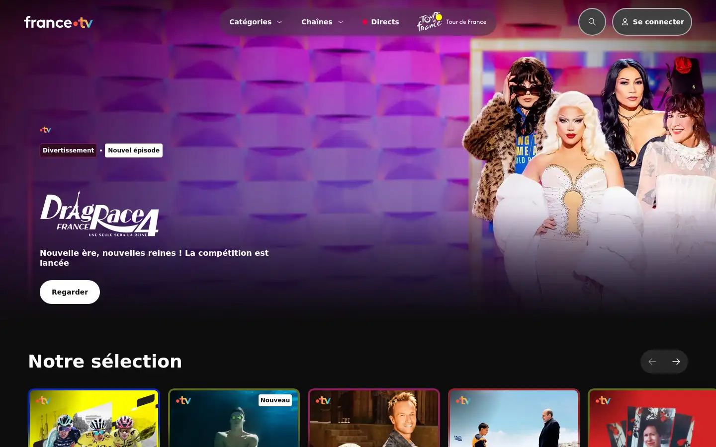 Screenshot of france.tv