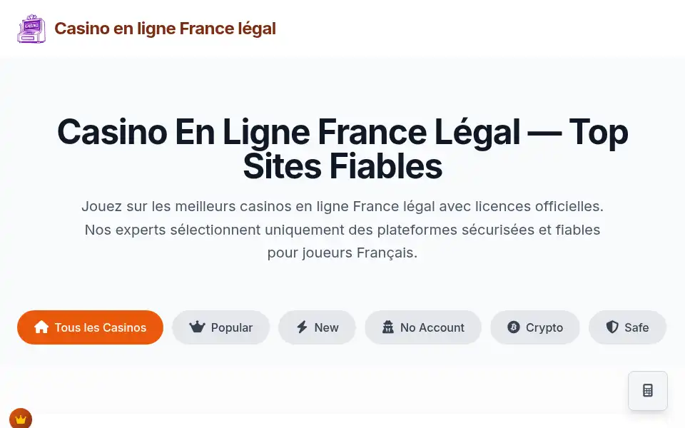 Screenshot of francecasinoenligne.org