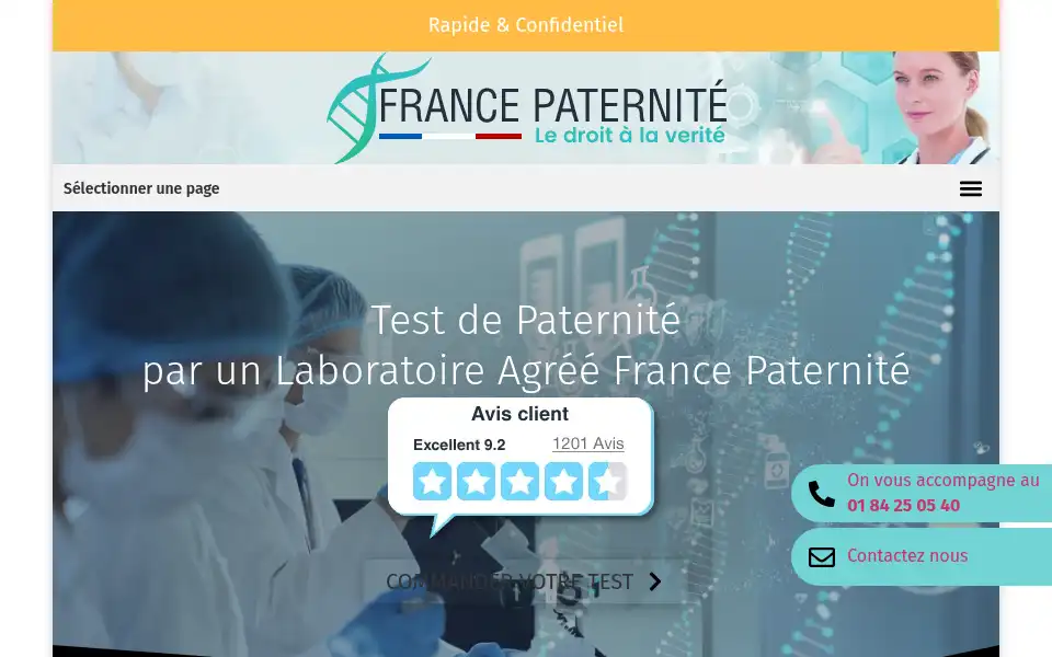 Screenshot of francepaternite.com