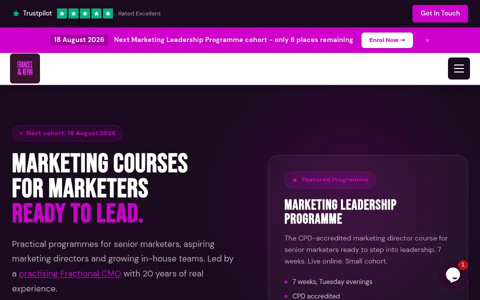 Screenshot of francesandkevin.co.uk