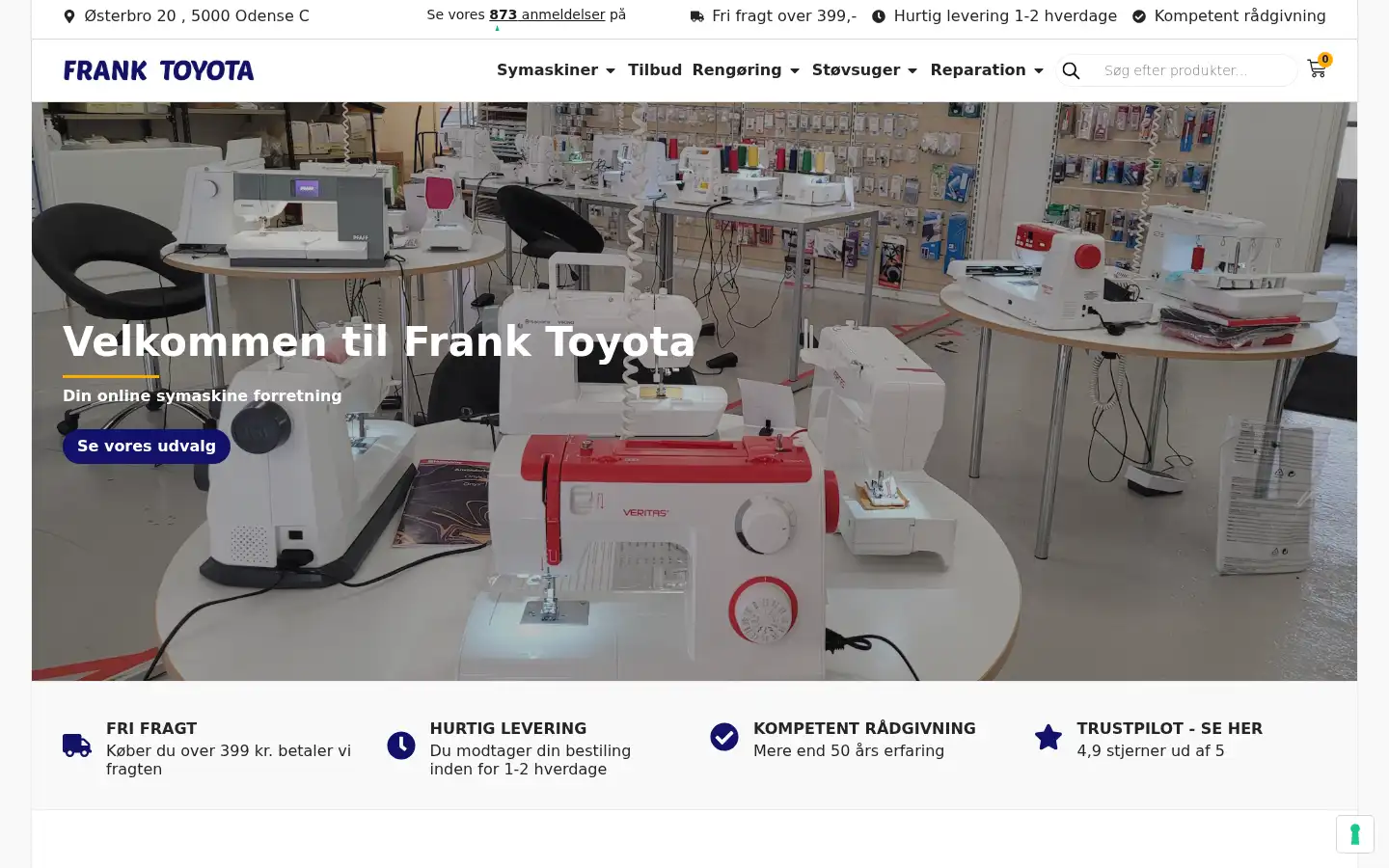 Screenshot of frank-toyota.dk