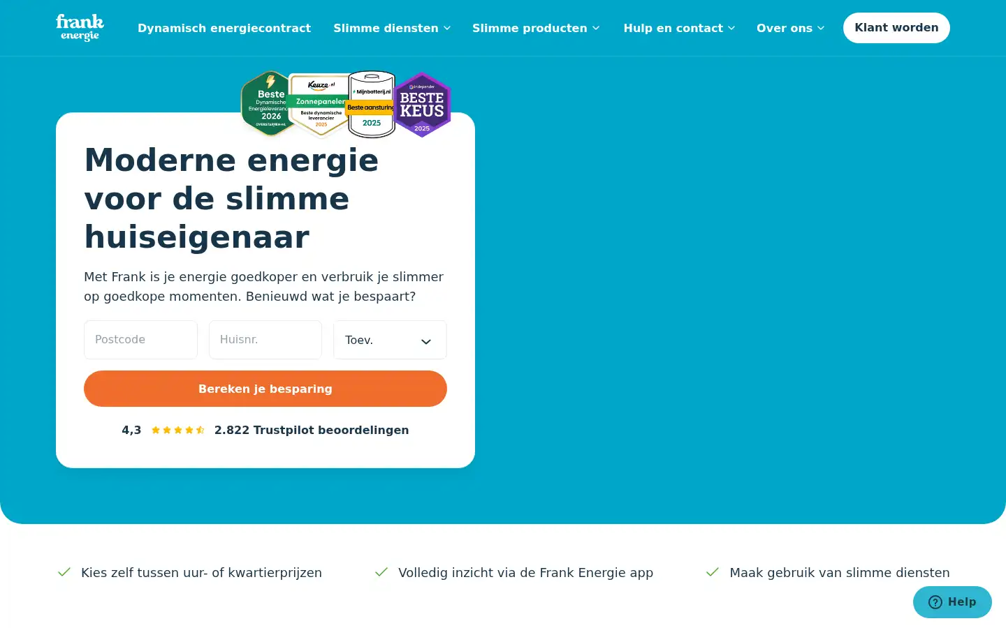 Screenshot of frankenergie.nl