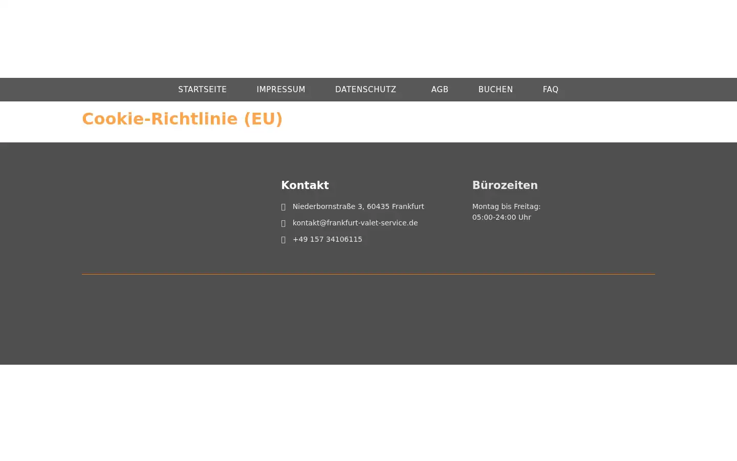 Screenshot of frankfurt-valet-service.de