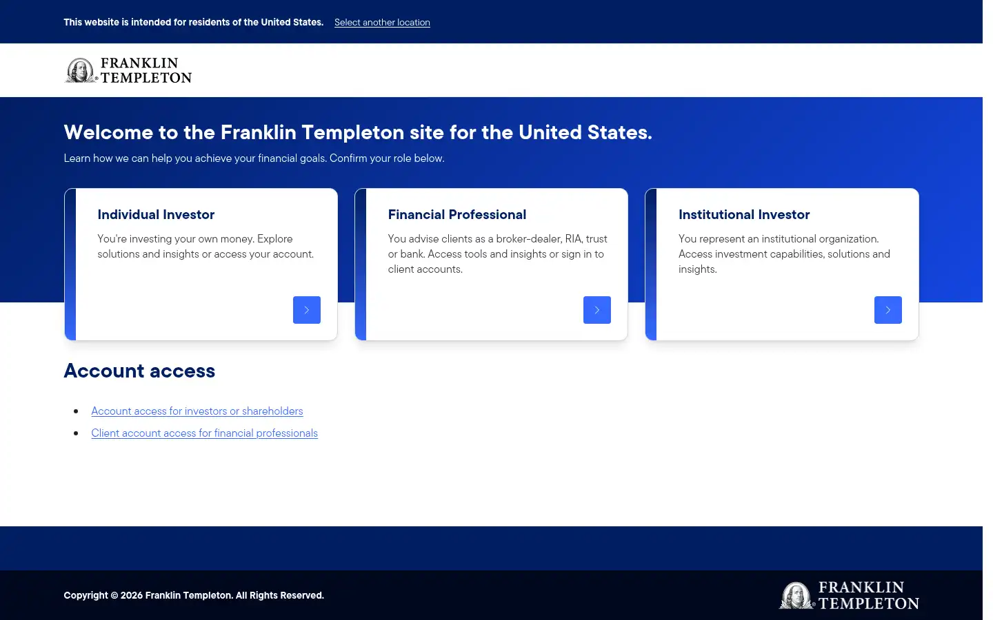 Screenshot of franklintempleton.com
