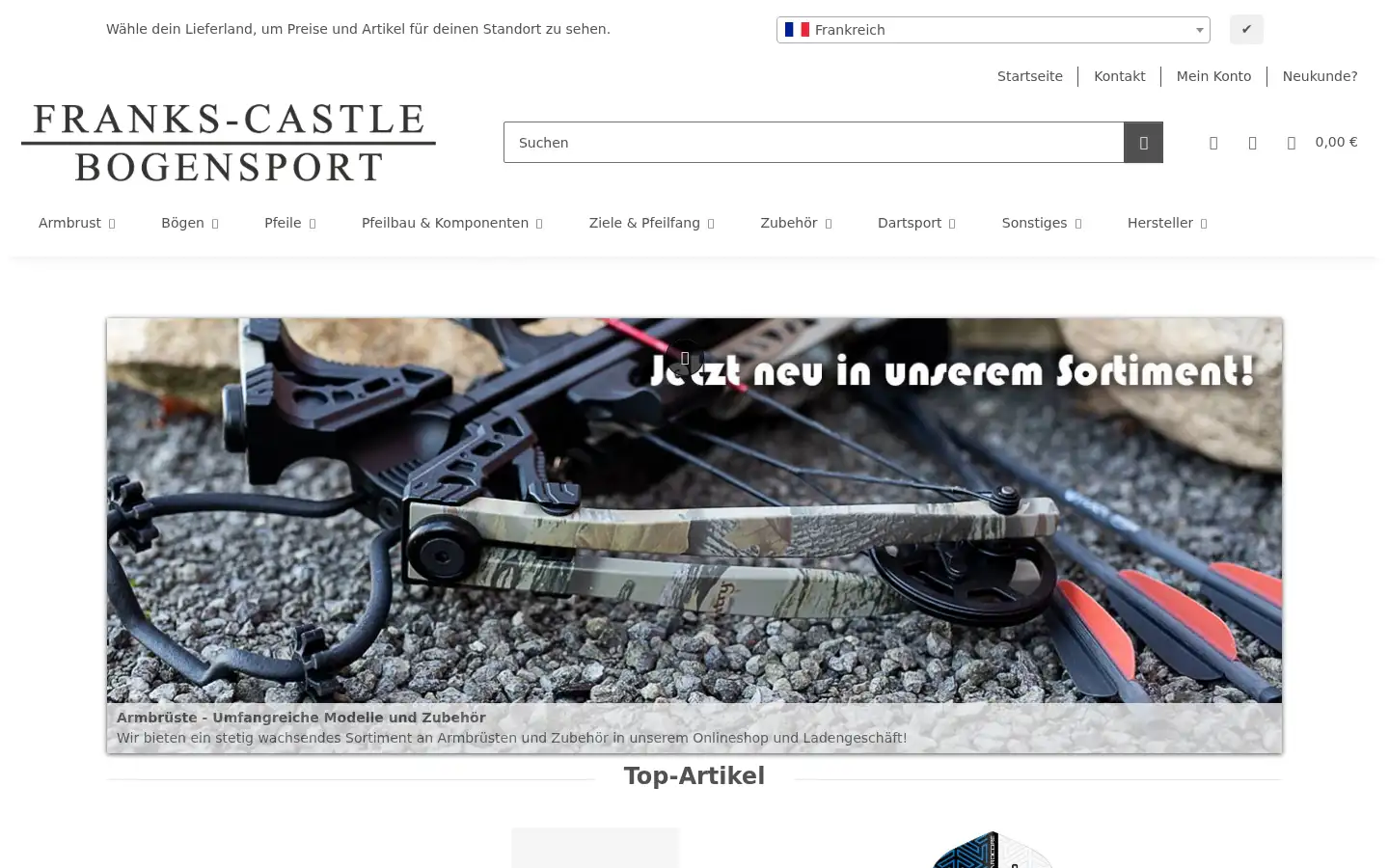 Screenshot of franks-castle.de