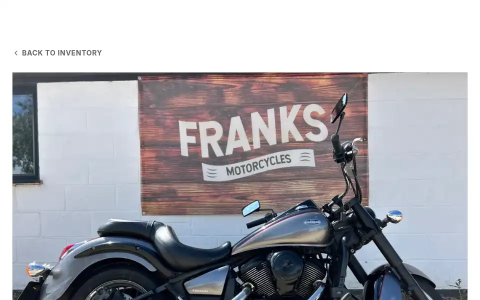 Screenshot of franksmotorcycles.com