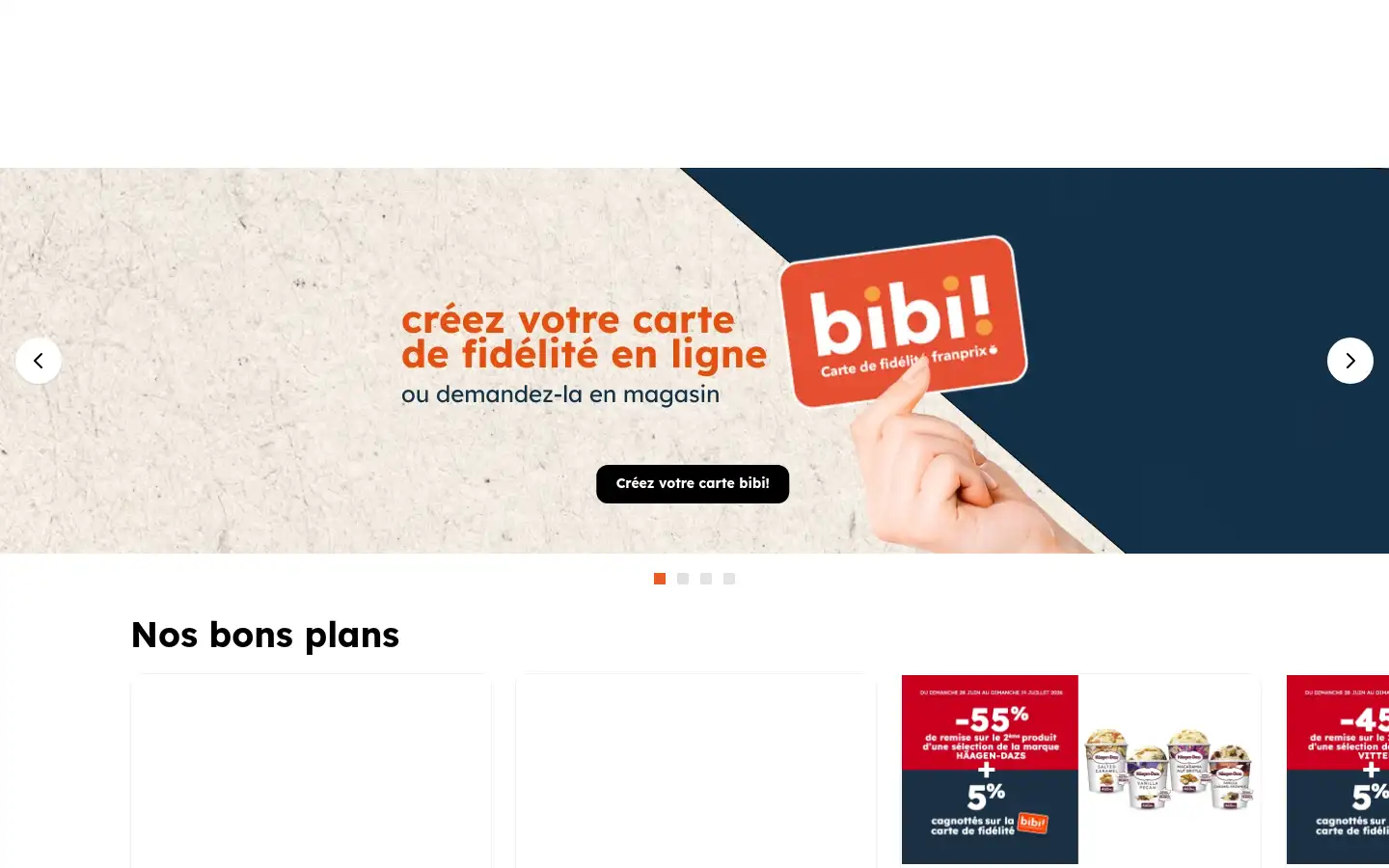 Screenshot of franprix.fr