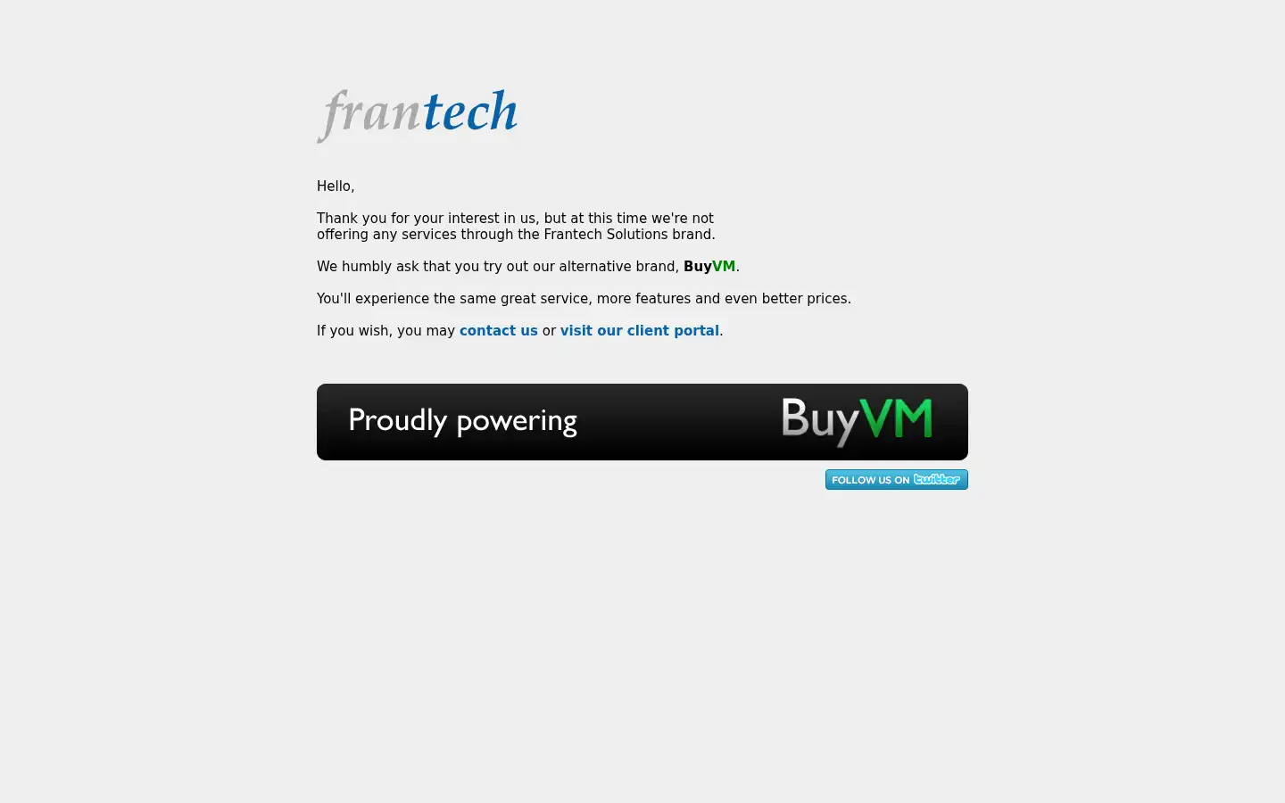 Screenshot of frantech.ca