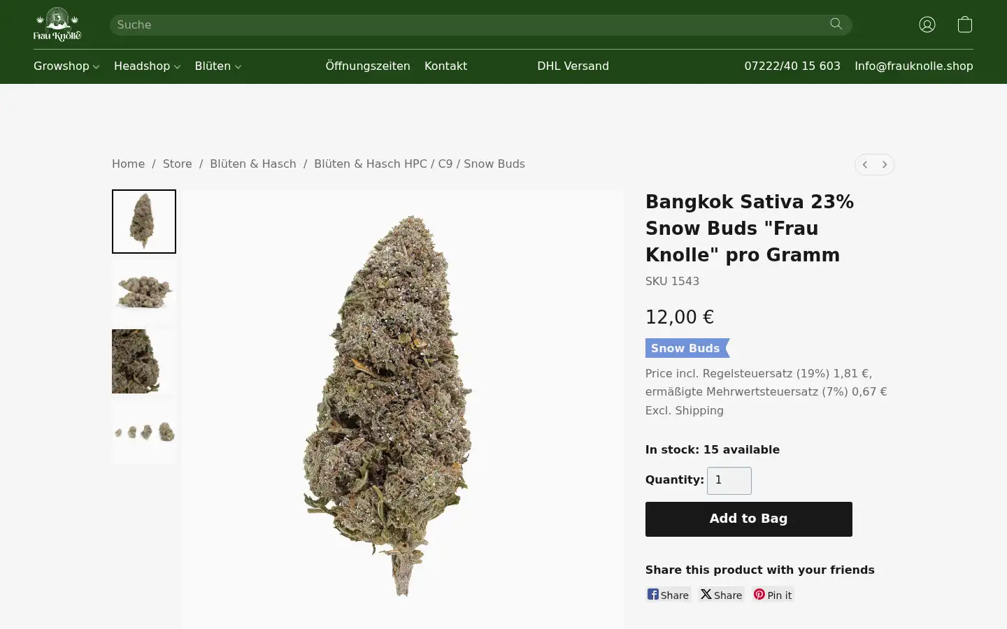 Screenshot of frauknolle.shop