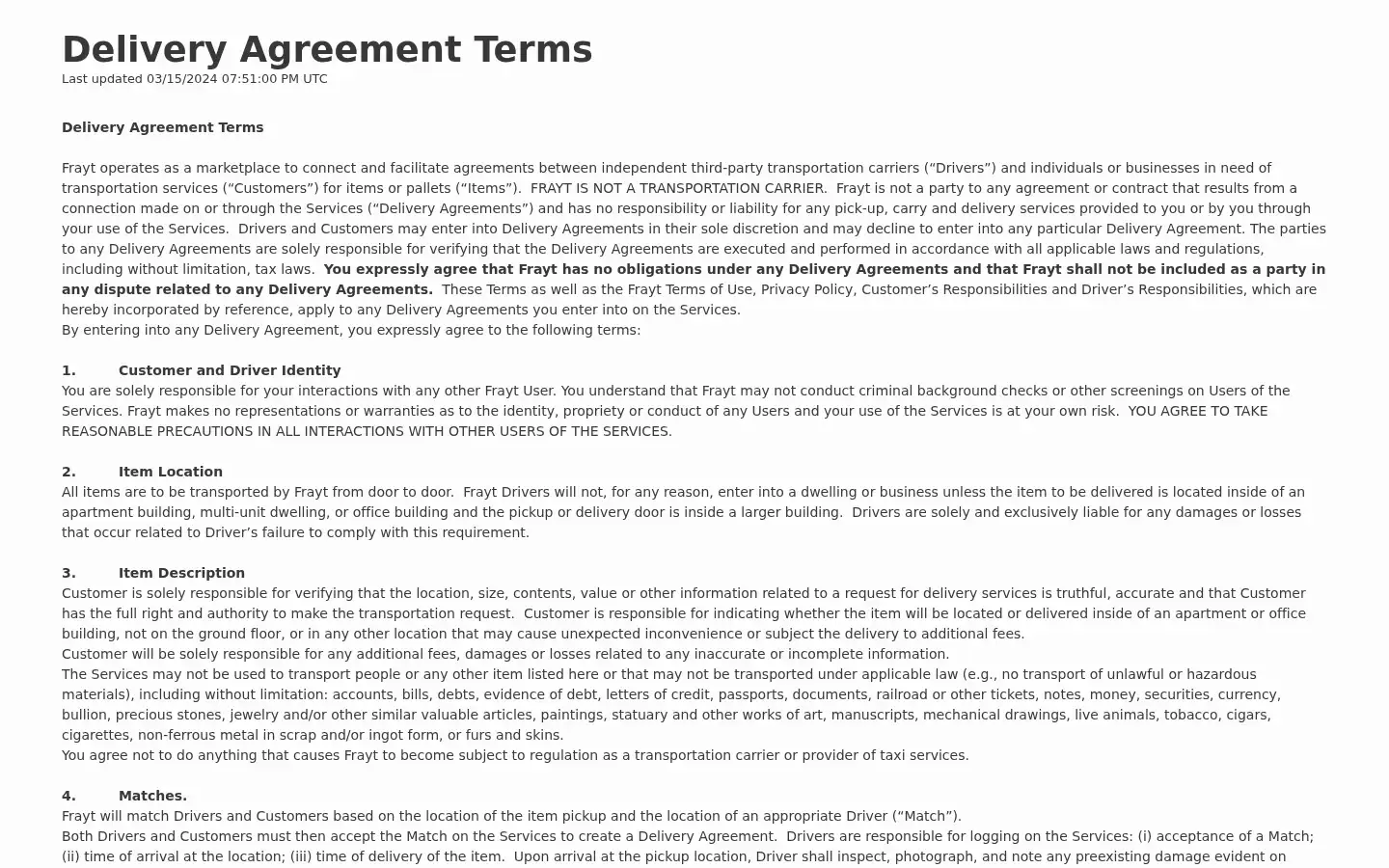 Screenshot of frayt.com