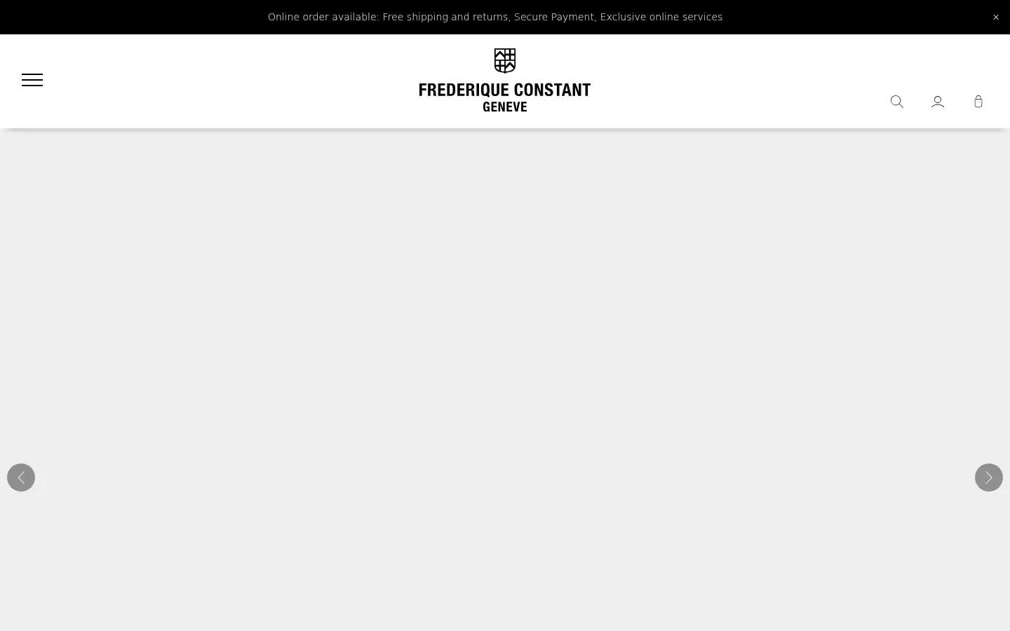 Screenshot of frederique-constant.com