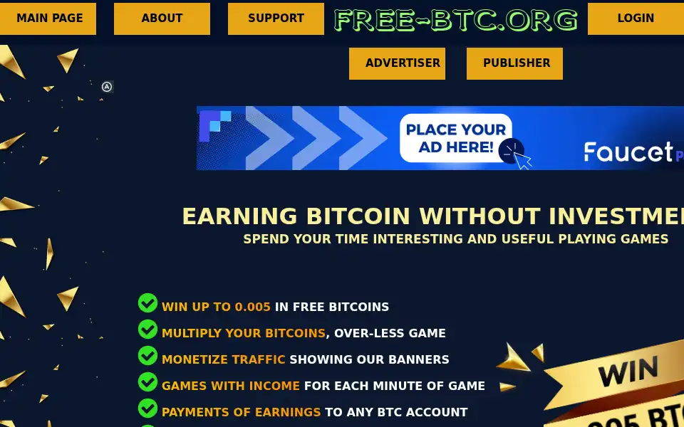 Screenshot of free-btc.org