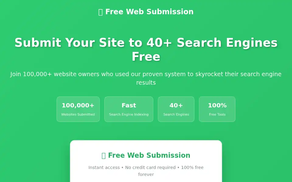 Screenshot of free-web-submission.co.uk