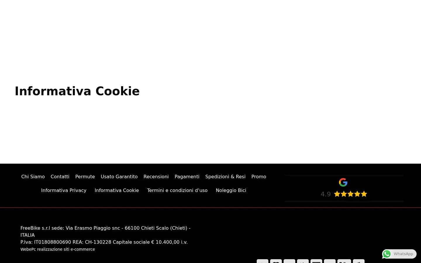 Screenshot of freebike.bike