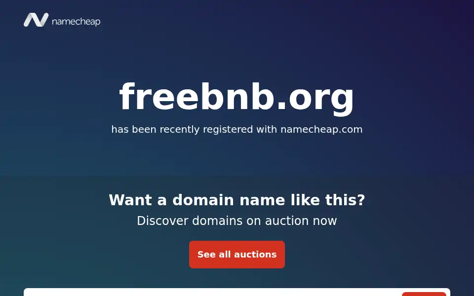Screenshot of freebnb.org