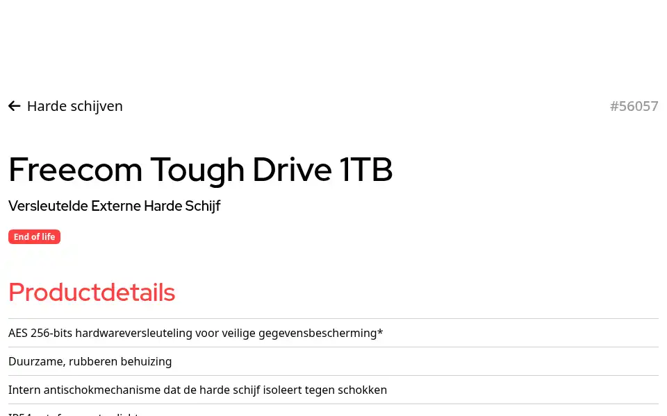 Screenshot of freecom.nl