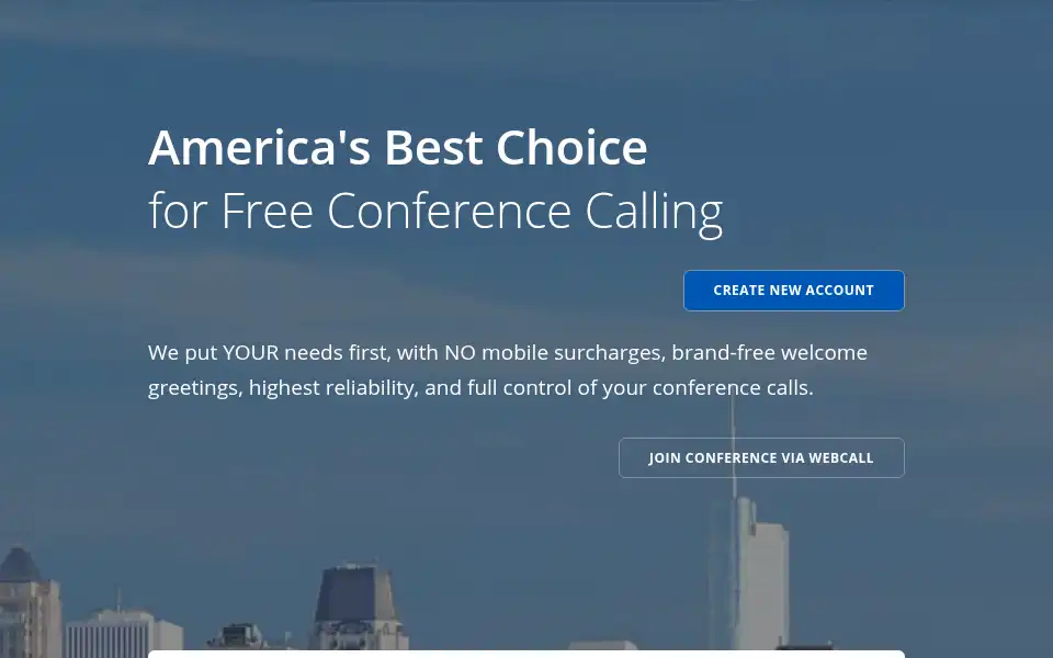 Screenshot of freeconferenceusa.com