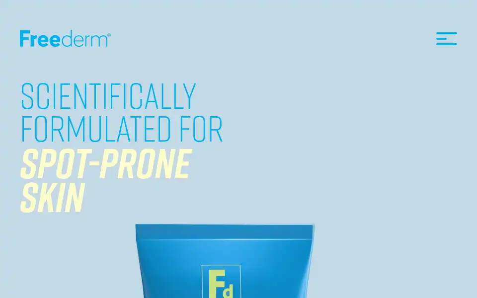 Screenshot of freederm.co.uk