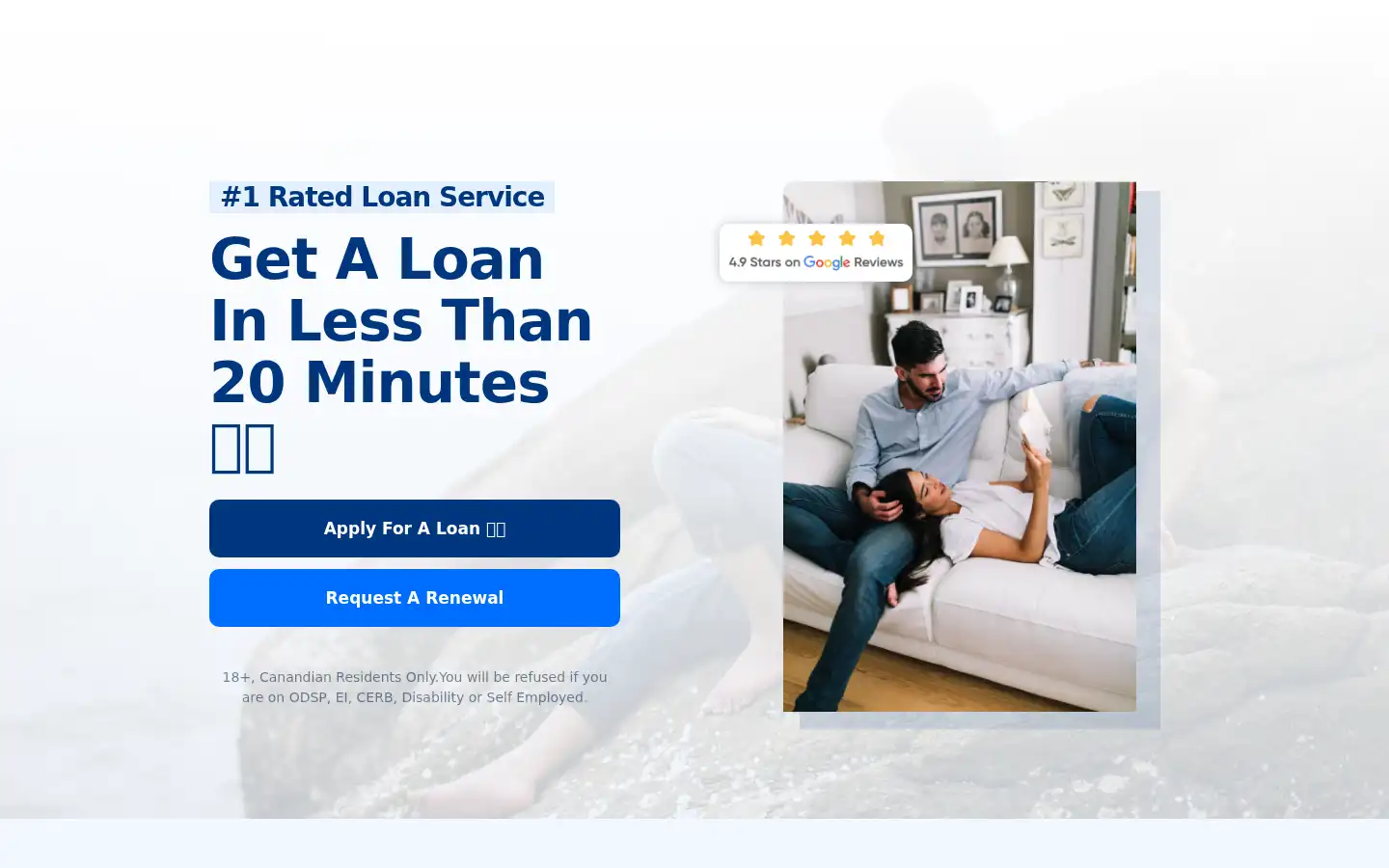 Screenshot of freedom500loans.ca