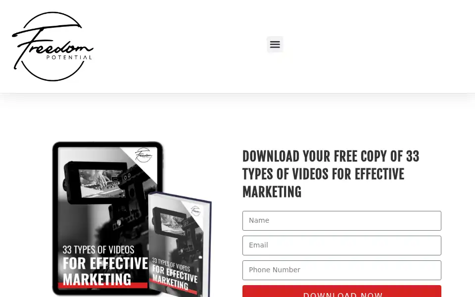 Screenshot of freedompotential.com.au