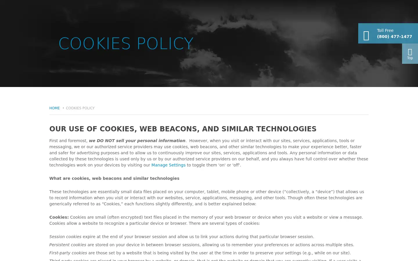 Screenshot of freedomvoice.com