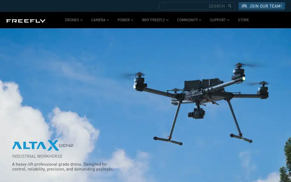 Screenshot of freeflysystems.com