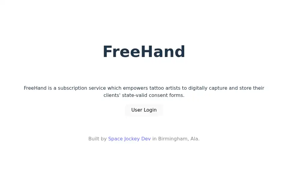 Screenshot of freehand.ink
