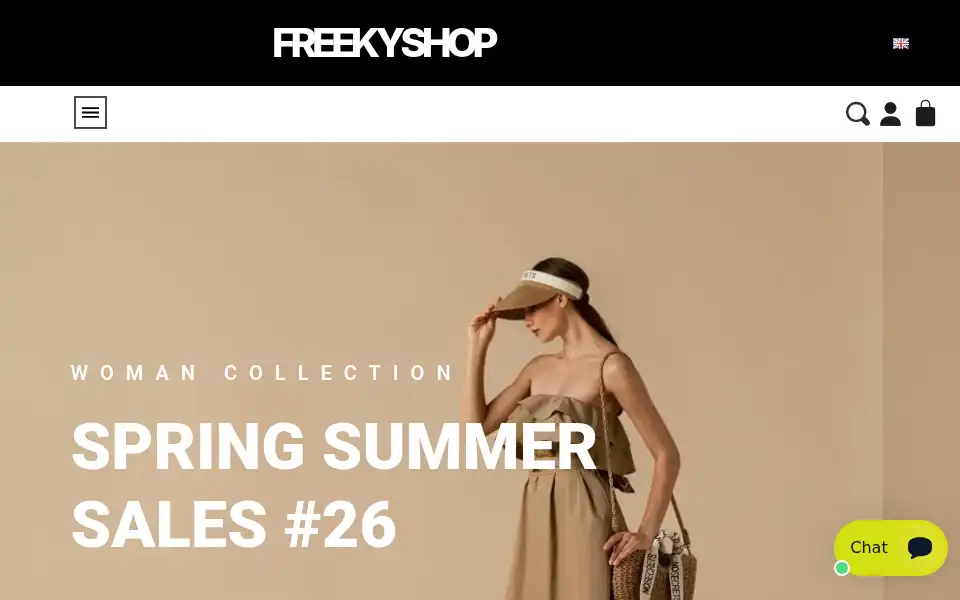 Screenshot of freekyshop.com